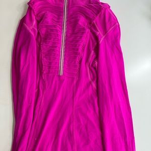 Hot pink Lululemon size 6 half zip up jacket